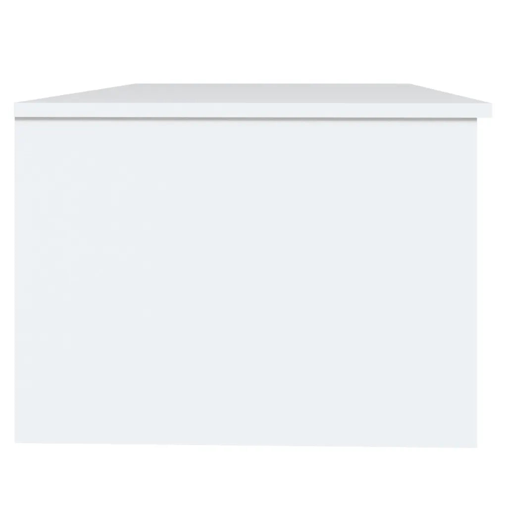 Tavolino da Salotto Bianco 102x50x36 cm in Legno Multistrato cod mxl 16350