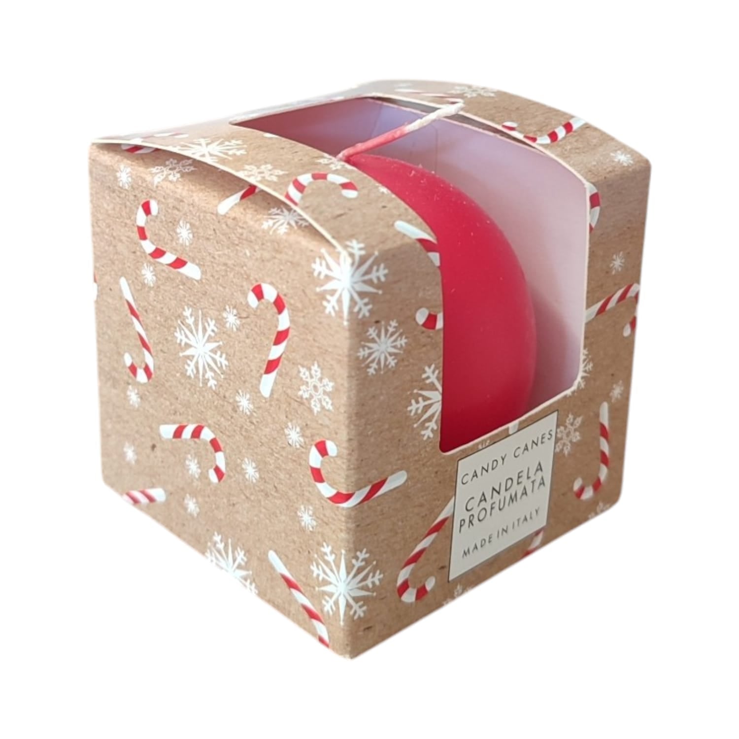 CANDELA SFERA PROFUMATA CANDY CANES