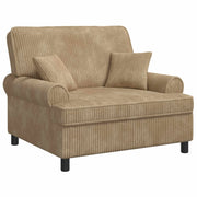 Poltrona XXL con cuscini Beige Tessuto a 1,5 linee 42043503