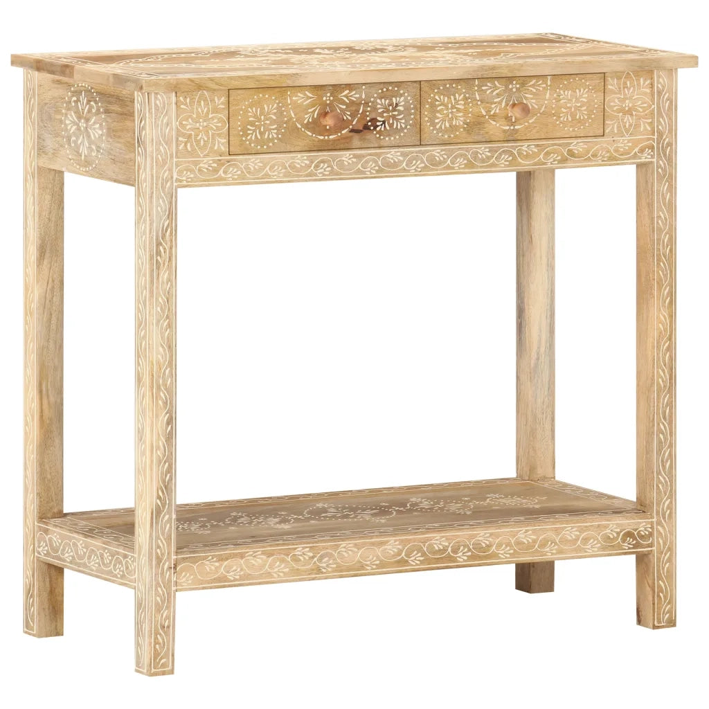 Tavolo Consolle | Tavolo d'Ingresso 80x35x74 cm in Legno Massello di Mango