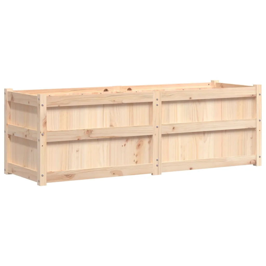 Fioriera da Giardino-Vaso da Esterno 150x50x50 cm in Legno Massello di Pino