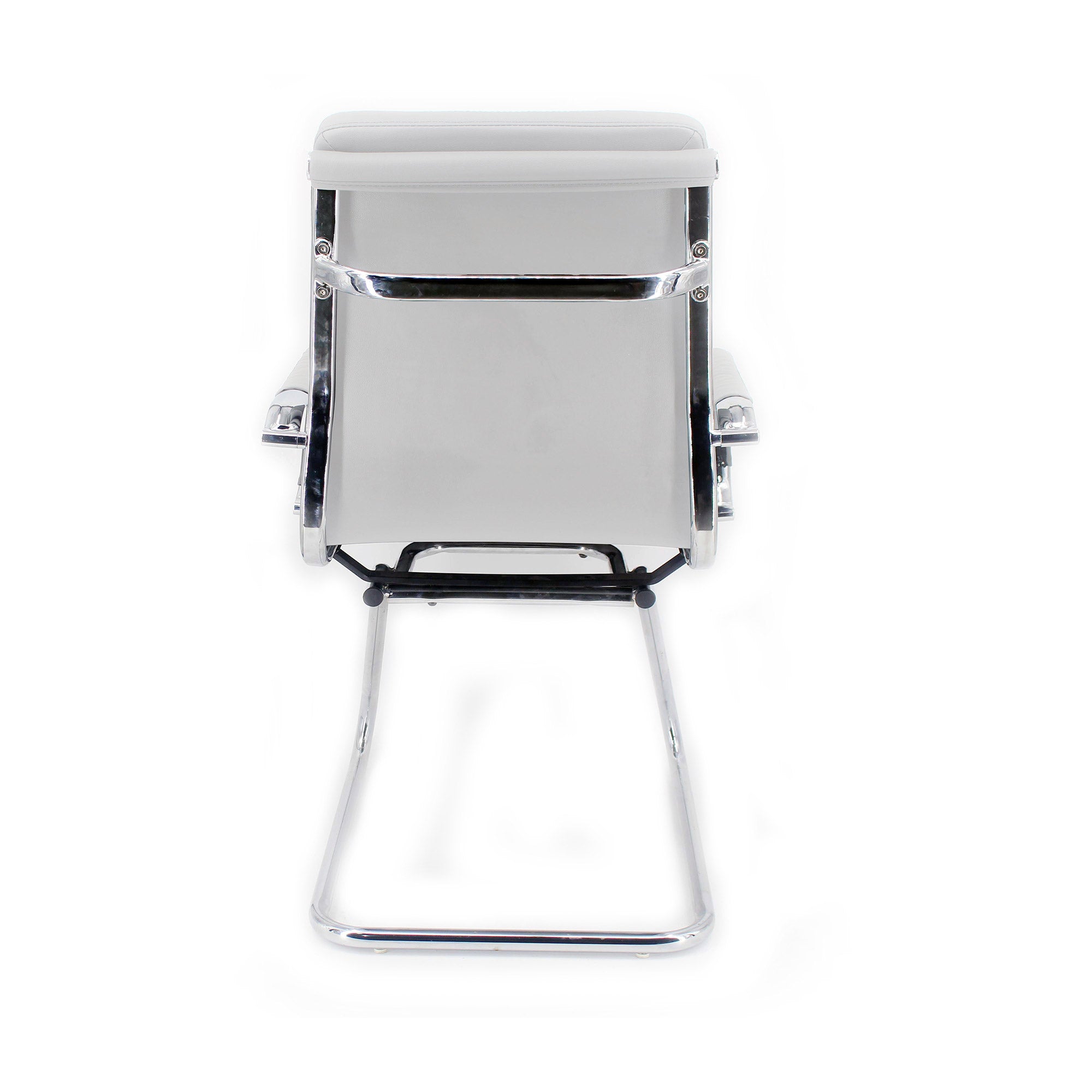 Sedia Poltrona Attesa da Ufficio in Similpelle Mito Bianca