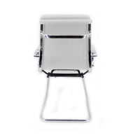 Sedia Poltrona Attesa da Ufficio in Similpelle Mito Bianca