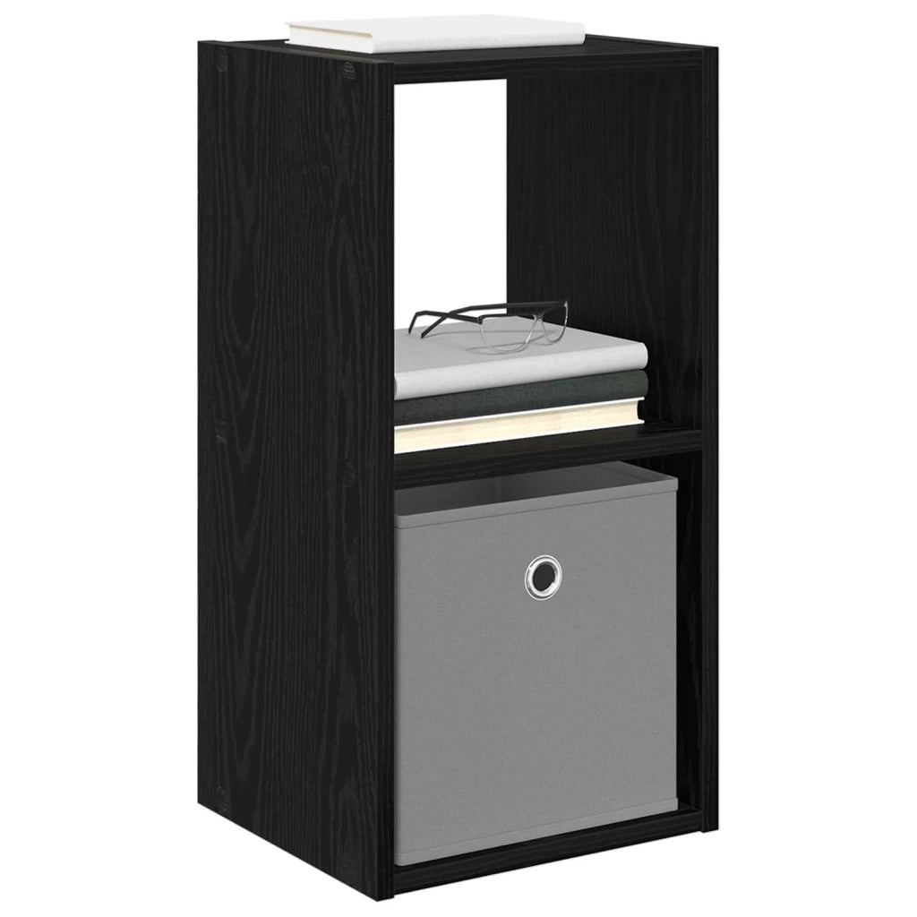 Comodino Rovere Nero 30,5 x 27 x 59,5 cm Legno multistrato