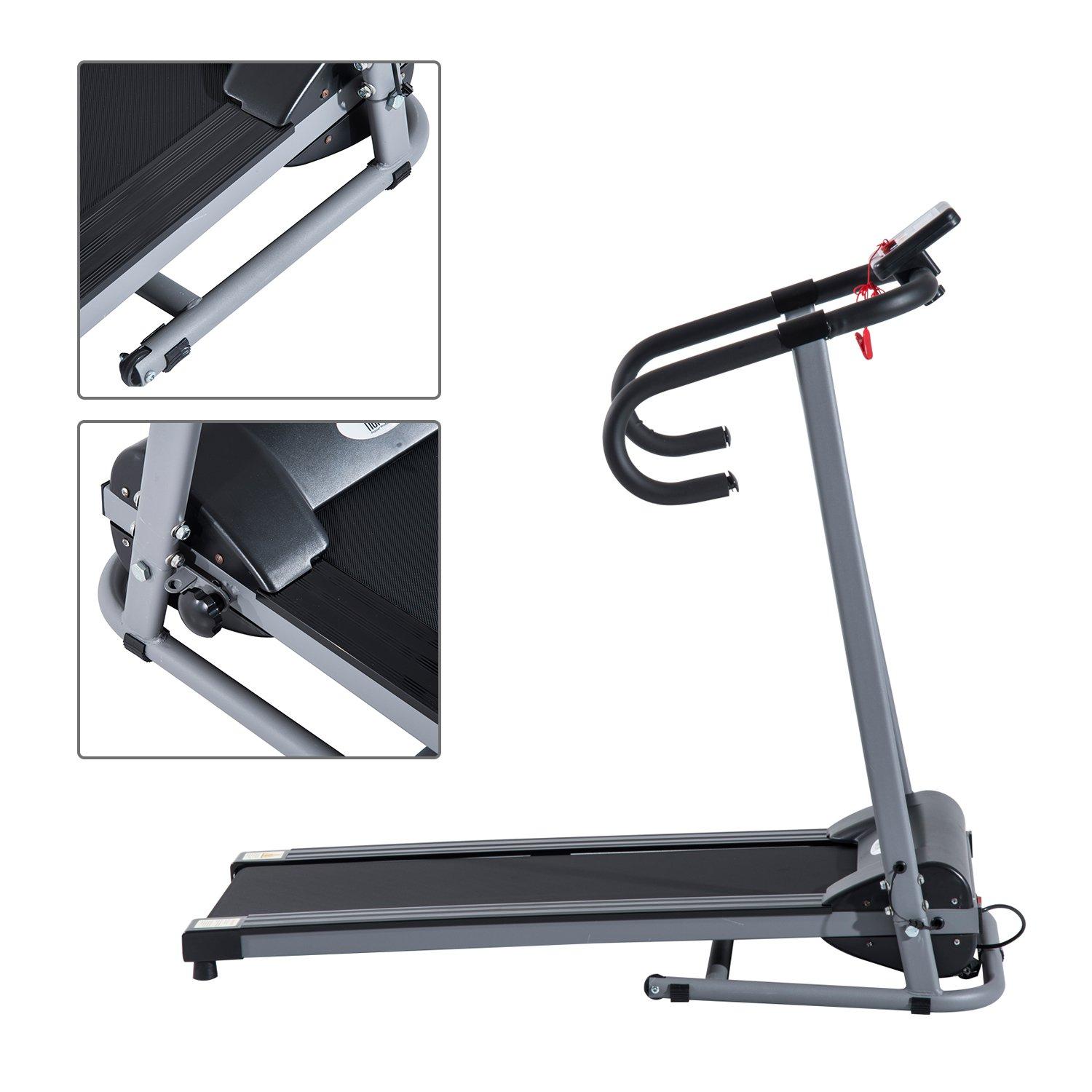 Tapis Roulant Elettrico Richiudibile Schermo LCD 500W