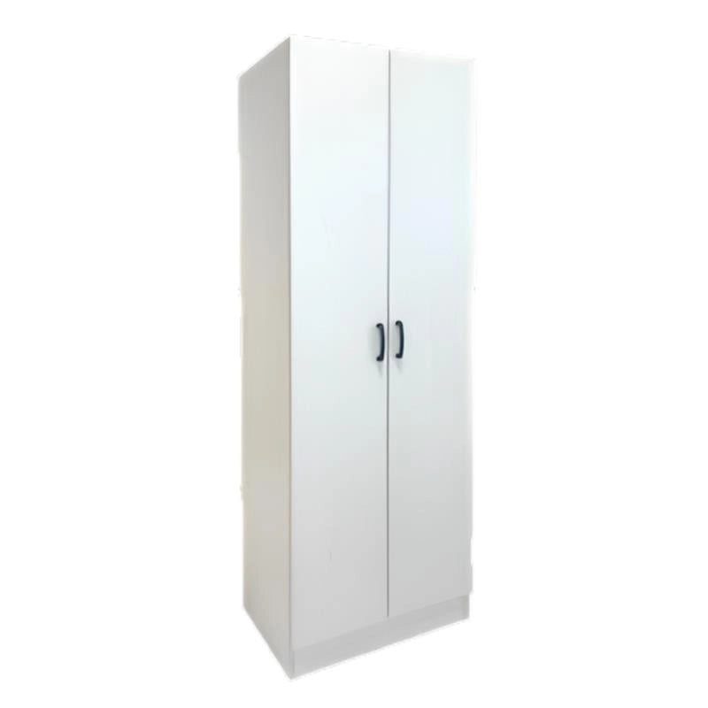 ARMADIO DA ARREDO IN LEGNO BIANCO CON DUE ANTE DIMENSIONI 60X42X180 CM
