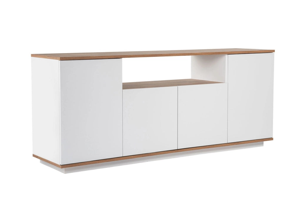 Credenza in legno "Arista" - 180 x 44 x 75 cm - Bianco