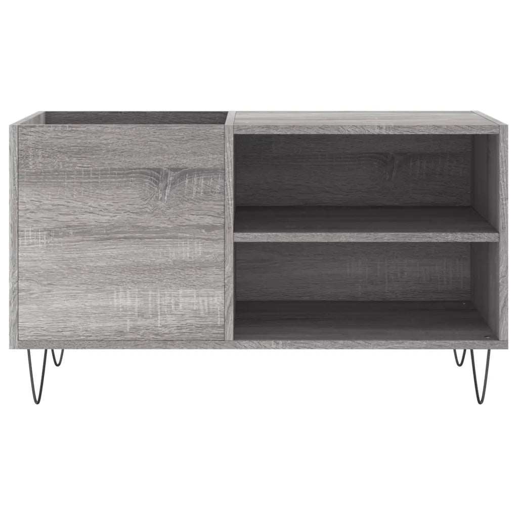 Mobile Porta Dischi Grigio Sonoma 85x38x48 cm Legno Multistrato 831706