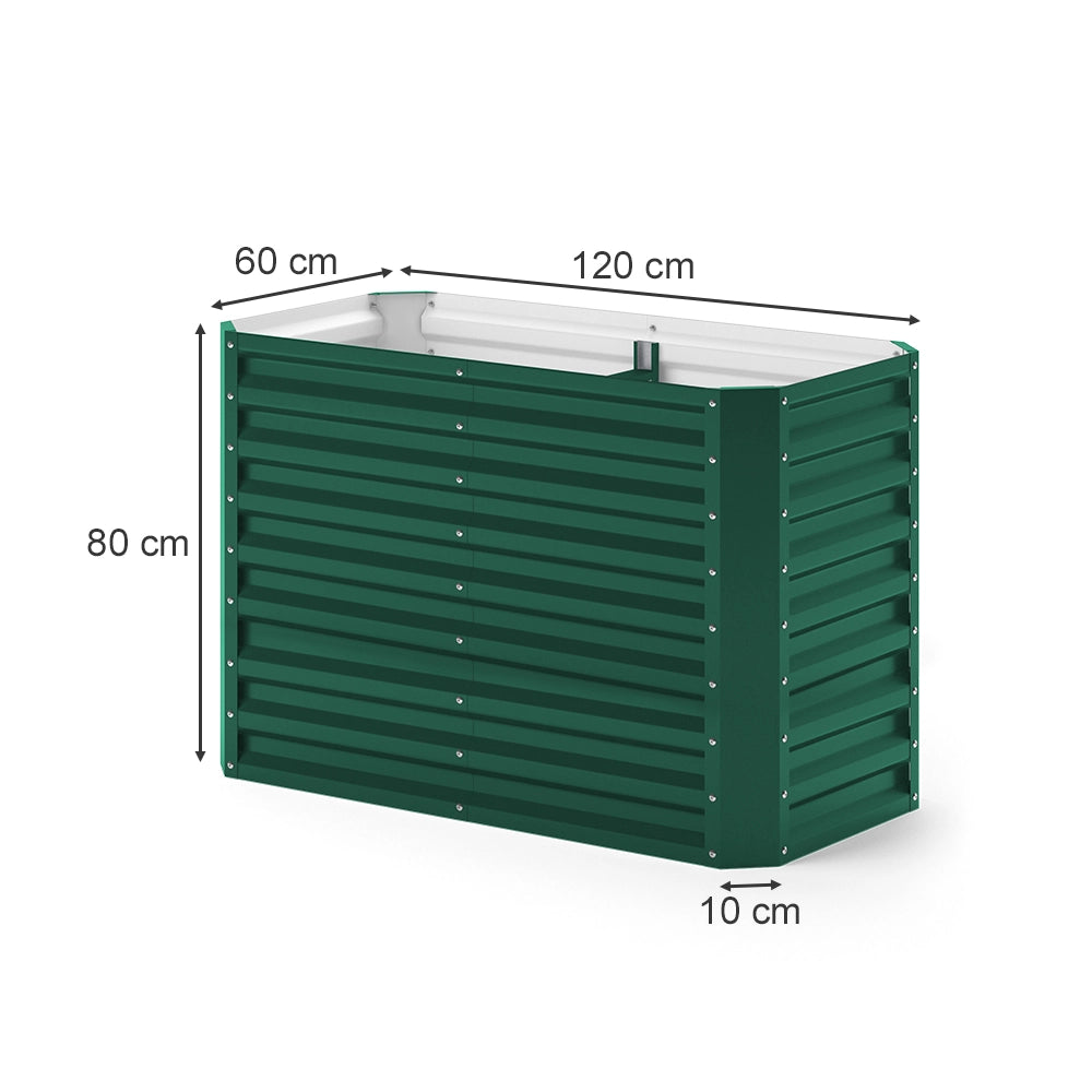 OK-Living Letto per orto rialzato Verde 120 x 60 cm