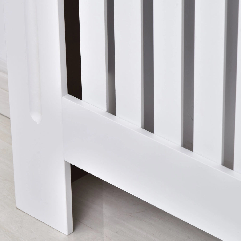 Copritermosifone in Legno MDF Bianco 112x19x81 cm