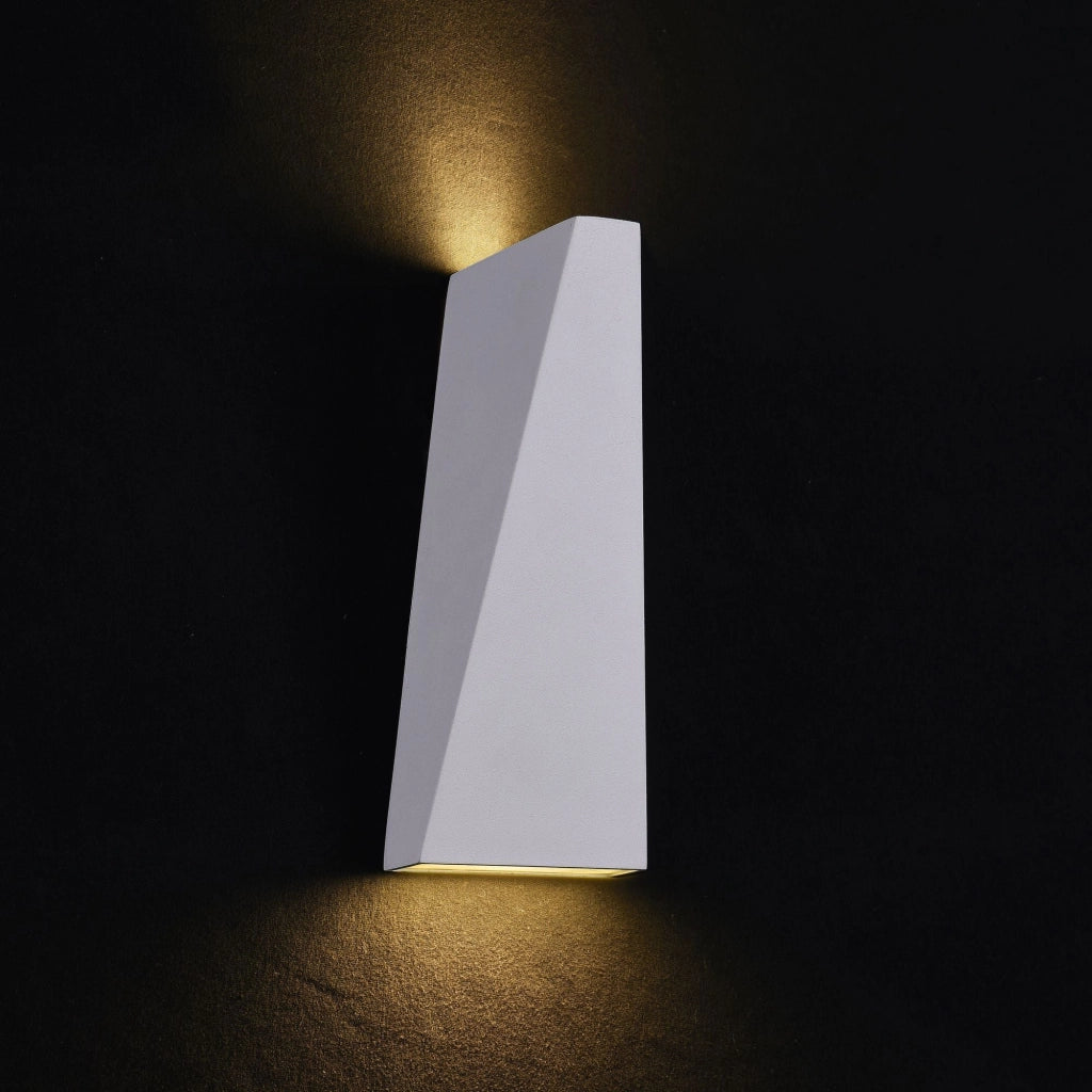 Lampada da parete Outdoor in Metallo Times Square Bianco
