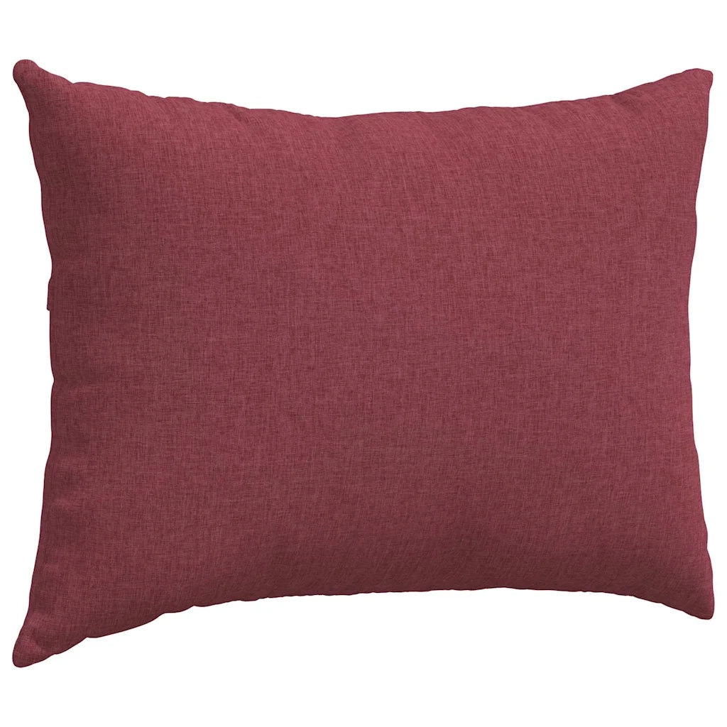 Cuscini da Divano 2 pz-Set di 2 Cuscini per Sofa Rosso Vino 70 x 50 cm Tessuto