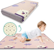 Matto di gioco per bambini XXL 160x180x1cm - Tappeto di gomma reversibile - Cuscino per lo sviluppo sensoriale - Abbigliamento per bambini - Regalo per bambini