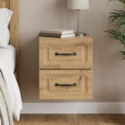 Mobiletto da notte a muro Rovere Artigianale 34,5 x 33 x 40 cm 899333