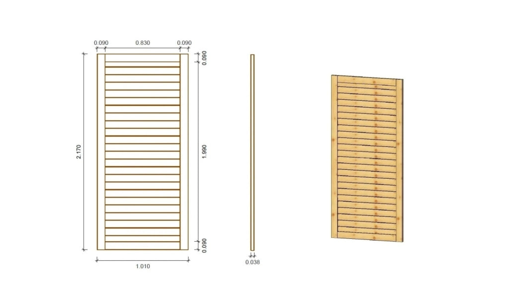 Gazebo da giardino in legno pergola 4.04x4.04 m con pannelli - Impregnata - ALT125 - ALTANKA