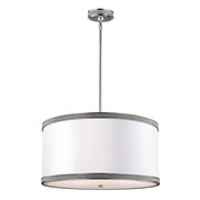 Lampada a sospensione Feiss Pave nichel 3xE27 Ø50,8
