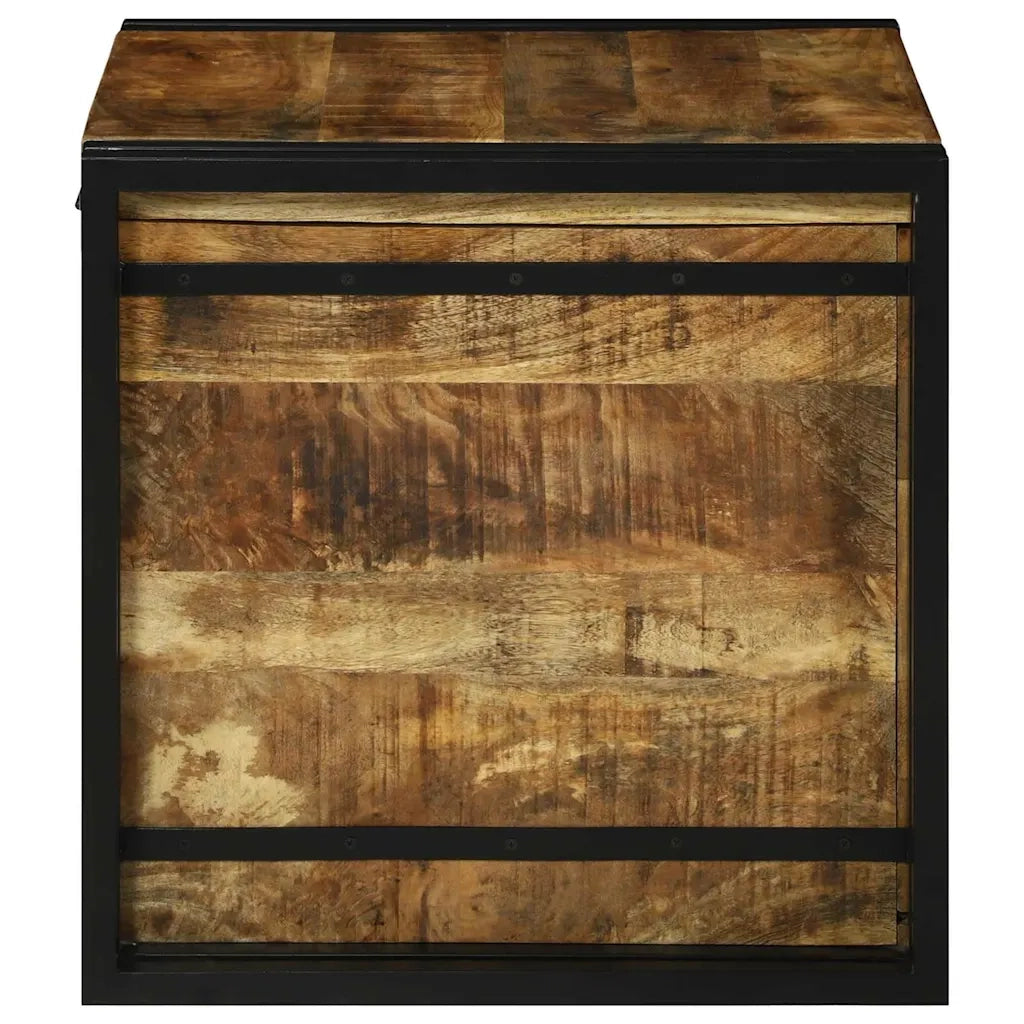 Scatola di Stoccaggio 50 x 50 x 50 cm Legno di Mango Grezzo 4016742