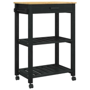 Carrello da Cucina MONZA Nero 60 x 40 x 88,5 cm CFW4228315