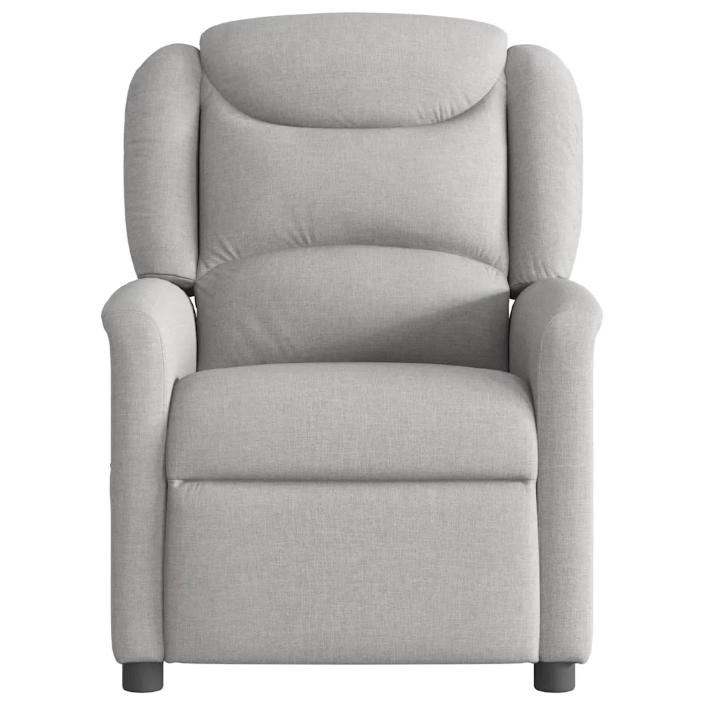 Divano Sedia-Poltrona Reclinabile Massaggio Elettrica Grigio Nuvola Tessuto 965986
