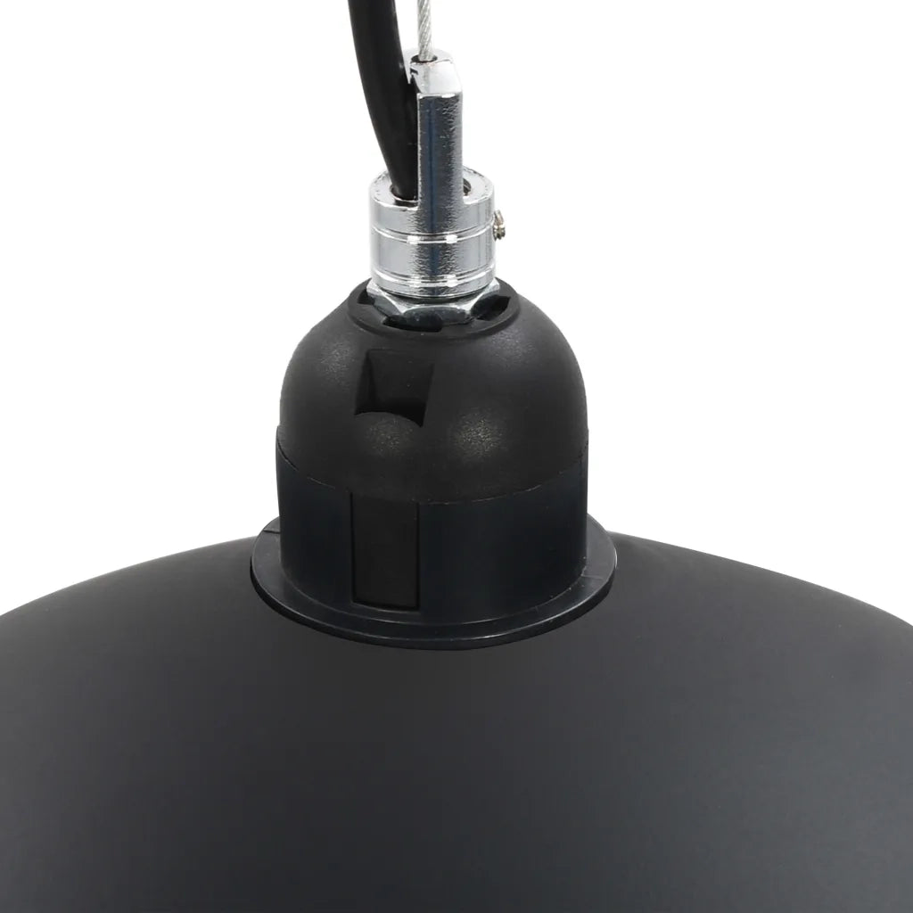 Lampadari 2 pz Nero e Oro Semi-Sferici 50 cm E27 CFW2331785