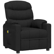 Poltrona Massaggiante | Sedia Relax Elettrica Nera in Tessuto