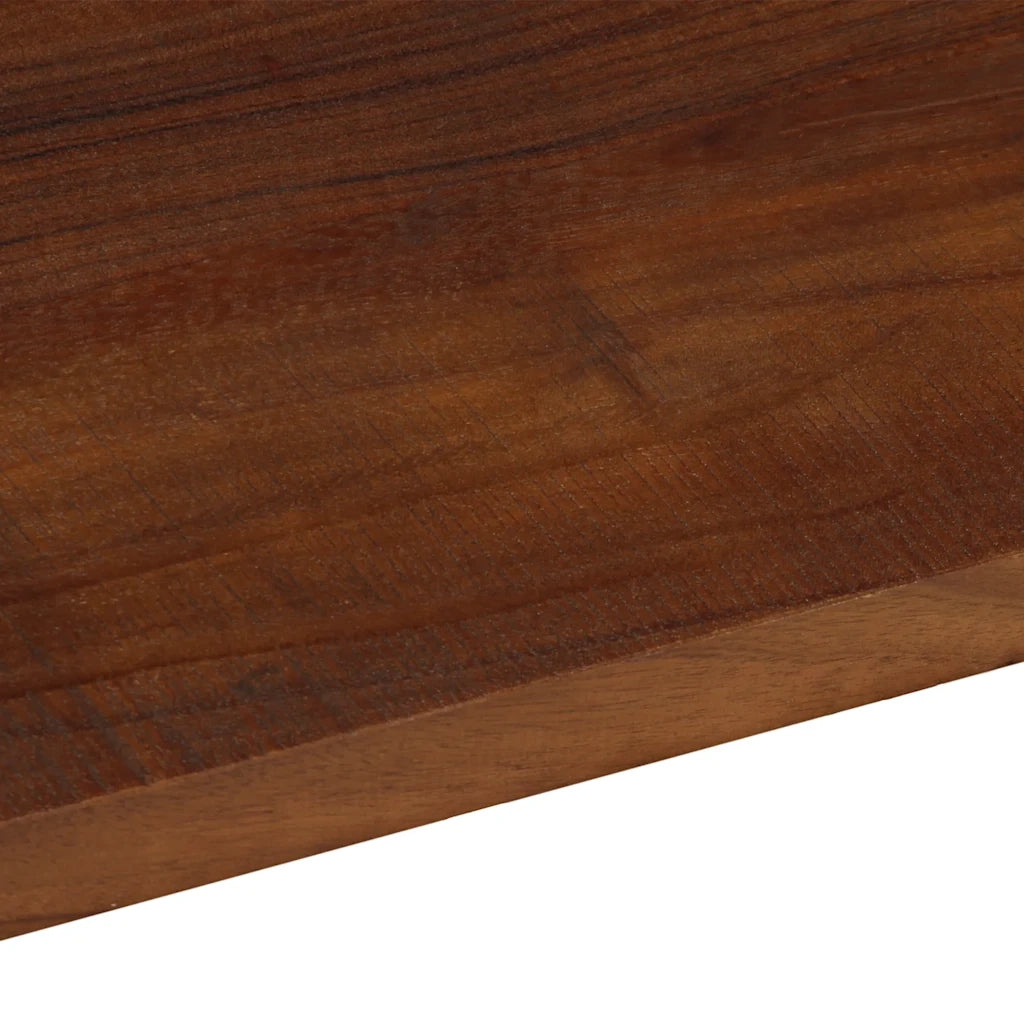 Piano Tavolo 90x40x3,8 cm Rettangolare in Massello di Recupero