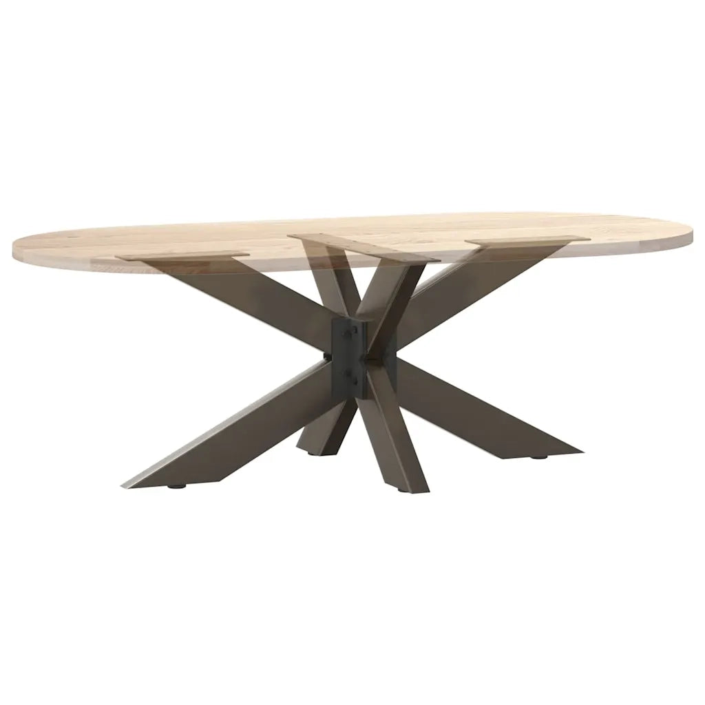 Gamba per tavolino da caffè a forma di ragno nera 98x58x(42-43) cm in acciaio 4013111