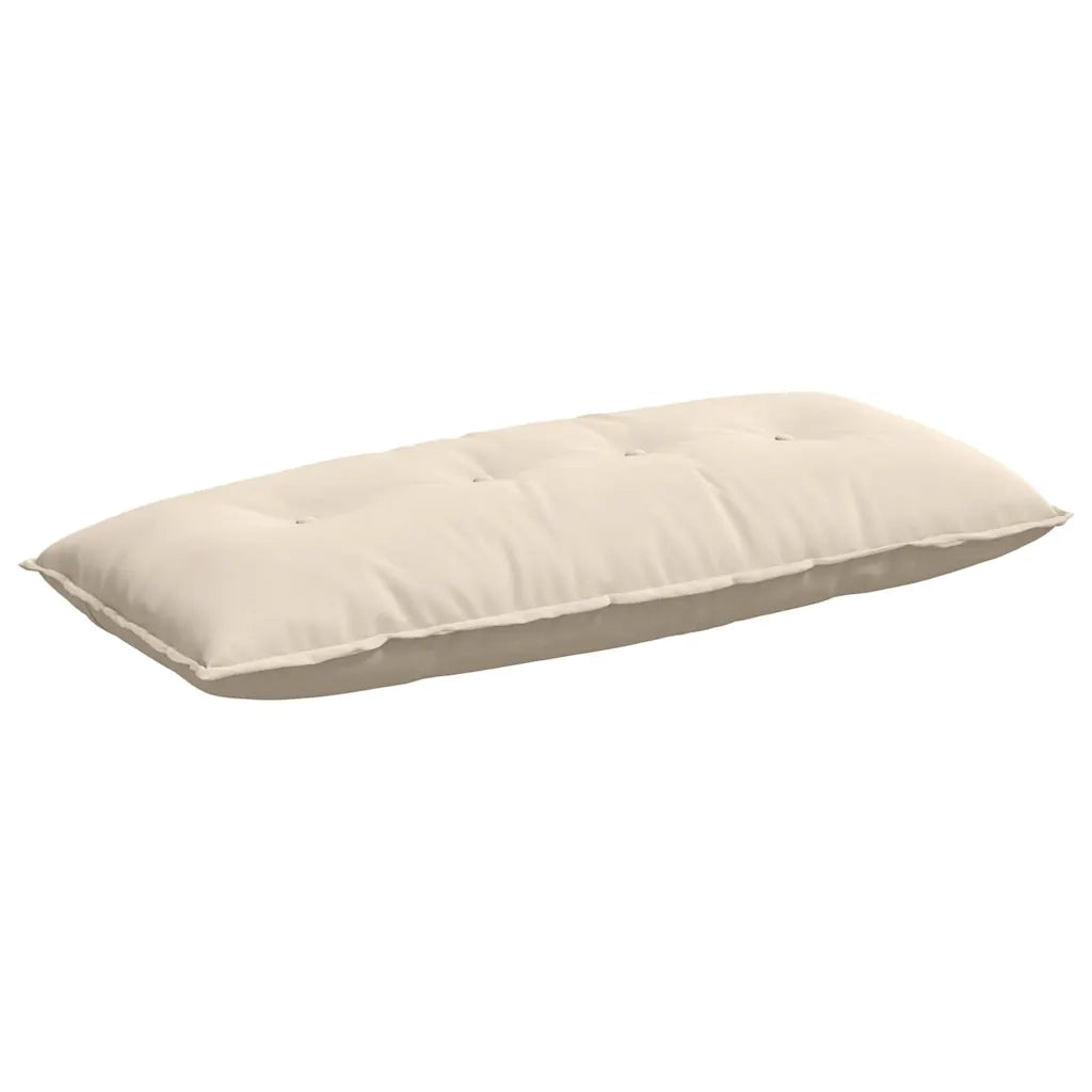 Cuscino per Schiena Beige 120 x 50 cm Tessuto in Microfibra 42014821