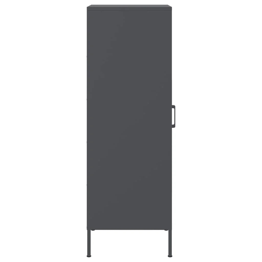 Buffet credenza cassettiera mobiletto mobile contenitore organizer cucina soggiorno salotto alto 36 x 39 x 113 cm acciaio antracite 02_0032200