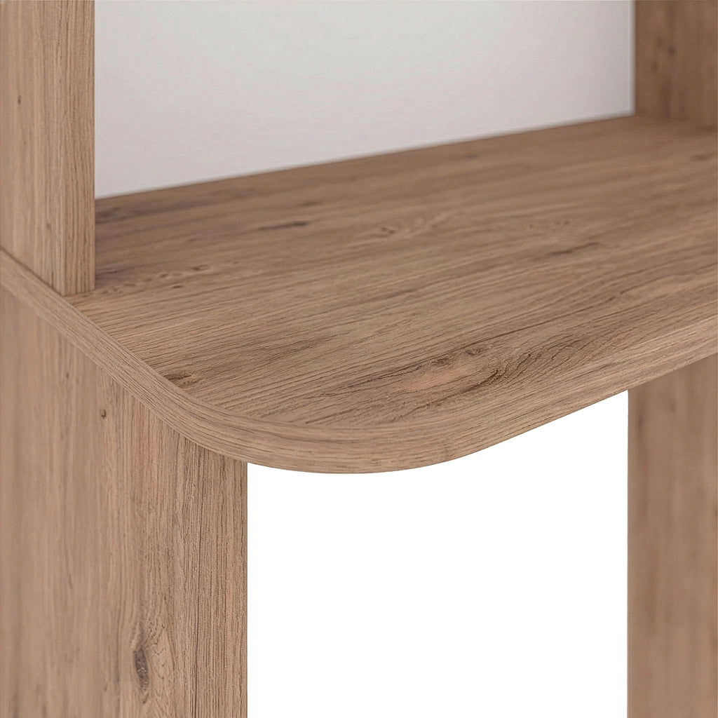 Scrivania Onega con Mensole Integrate 143 x 114 x 40 cm -  Effetto Legno [en.casa]