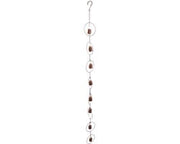 Regolazione decorativa della pioggia - Gong da pioggia appeso - Fatto di ferro - Draining efficace - Forma a campana gradevole - Protezione contro danni da acqua