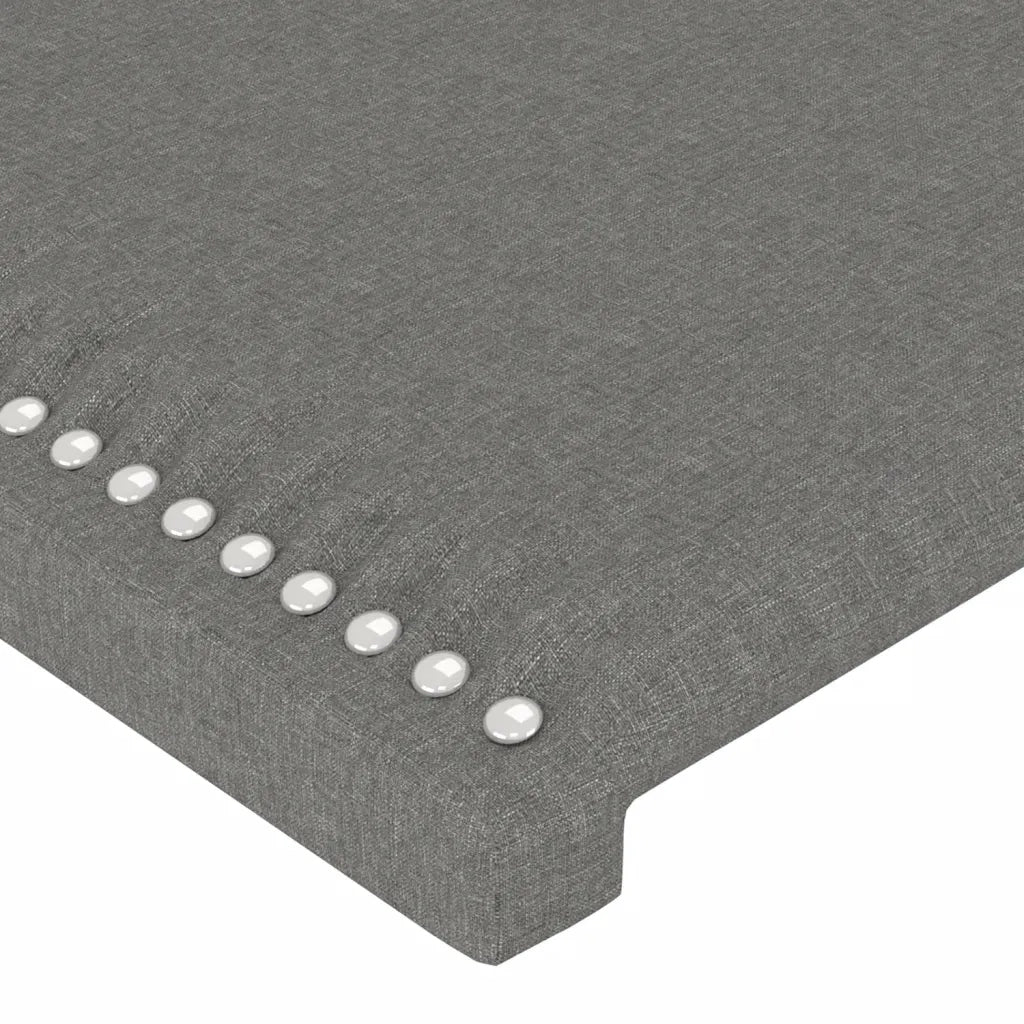 Testiera a LED GrigioScuro 100x5x118/128cm inTessuto 3122275