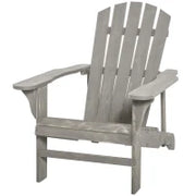 Poltrona da Giardino, Poltrona da Esterno, in Legno Massiccio di Abete Effetto Invecchiato, per Giardino, Terrazza e Balcone, 78L x 89P x 88H cm, Grigio