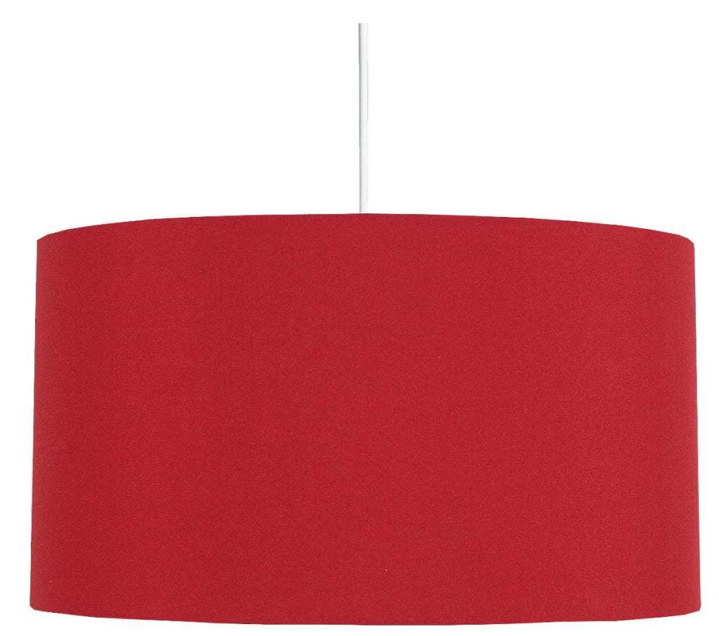 Lampada a sospensione Candellux Onda rossa tessuto Ø40 E27