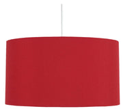 Lampada a sospensione Candellux Onda rossa tessuto Ø40 E27