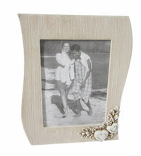 Portafoto 10x15 Shabby Chic Onda 17x2,5x22 h cm in MDF Tortora
