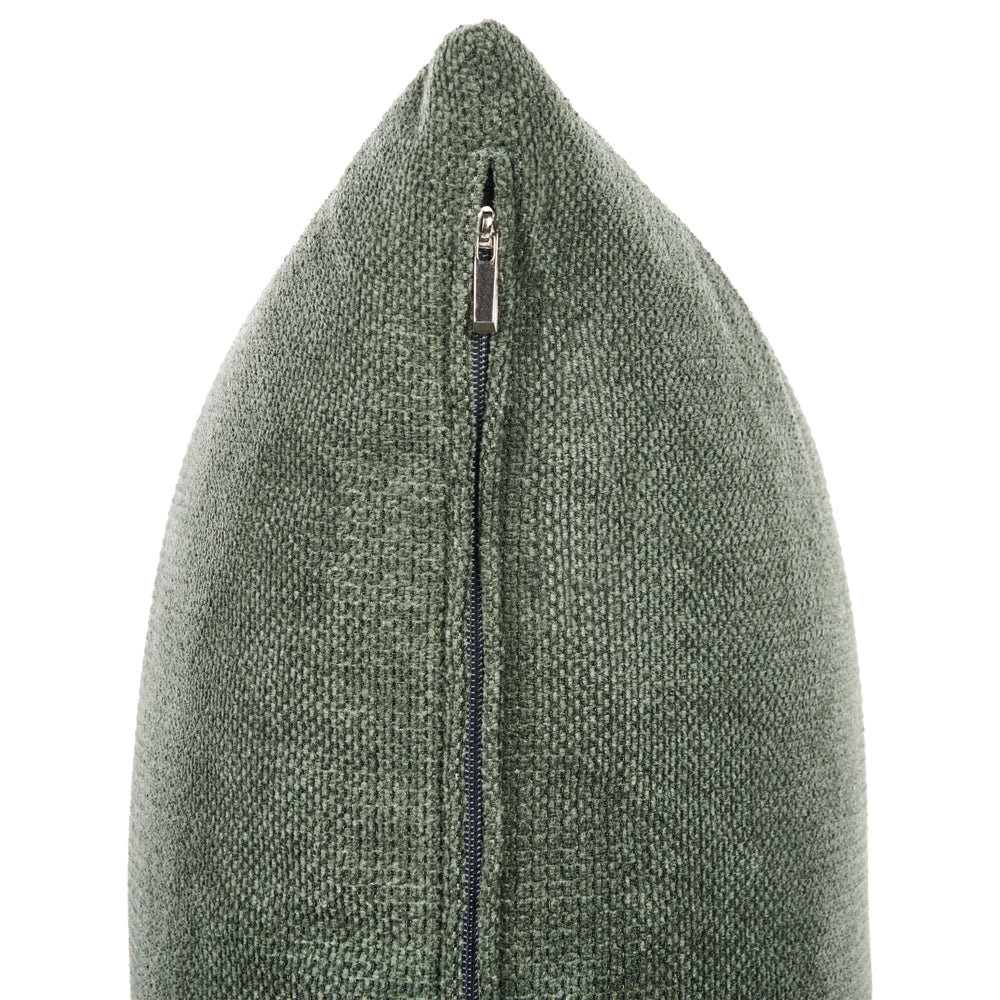 Divano a 3 posti in tessuto Verde Soggiorno Stile moderno Gambe in metallo