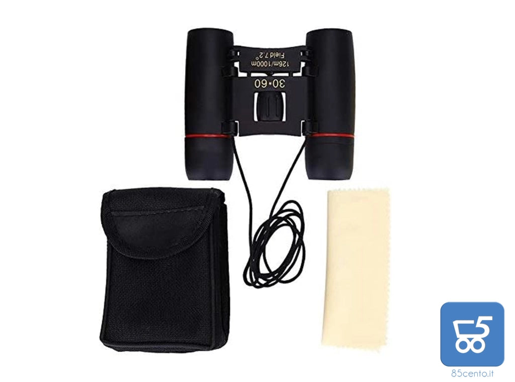 Mini binocolo portatile per Birdwatching campeggio 126m / 1000m pieghevole campo 7,2°