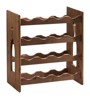 CANTINETTA IN LEGNO SCURO 16 POSTI cm.42x25x50h