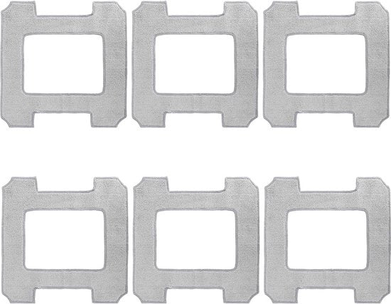 Pannelli di pulizia per parti di ricambio per robot aspirapolvere per finestre - set di 6 microfibre lavabili