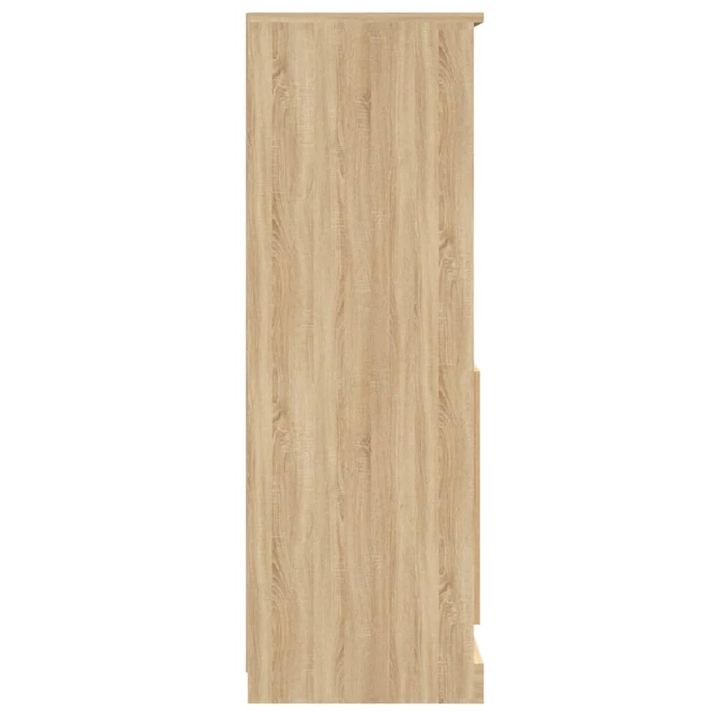 Buffet credenza cassettiera armadio mobile contenitore organizer cucina soggiorno salotto rovere Sonoma alto 60 x 35,5 x 103,5 cm legno ingegnerizzato marrone 02_0034076