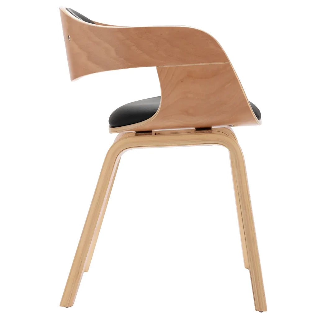Sedie da Pranzo 2 pz in Legno Piegato e Similpelle 287388