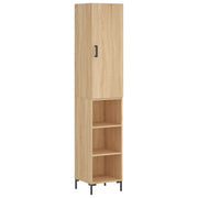Credenza | Madia | Buffet da pranzo | Armadio da pranzo Rovere Sonoma 34,5x34x180 cm in Legno Multistrato