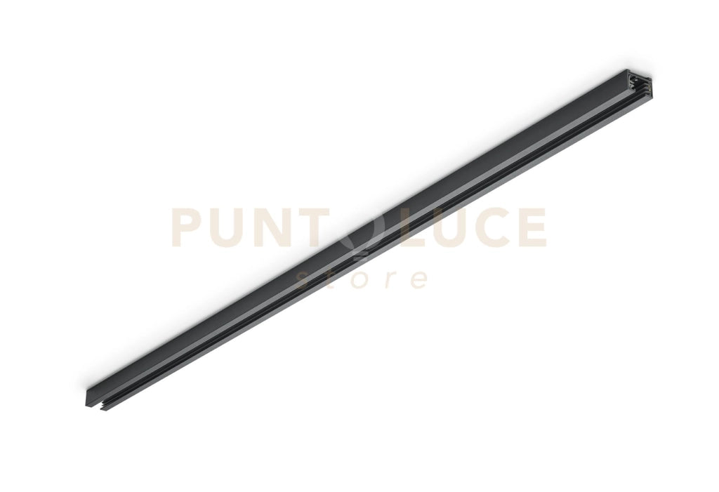 DUOLINE BINARIO METALLO NERO LUNGHEZZA 100CM 2 FASI MAX 600W