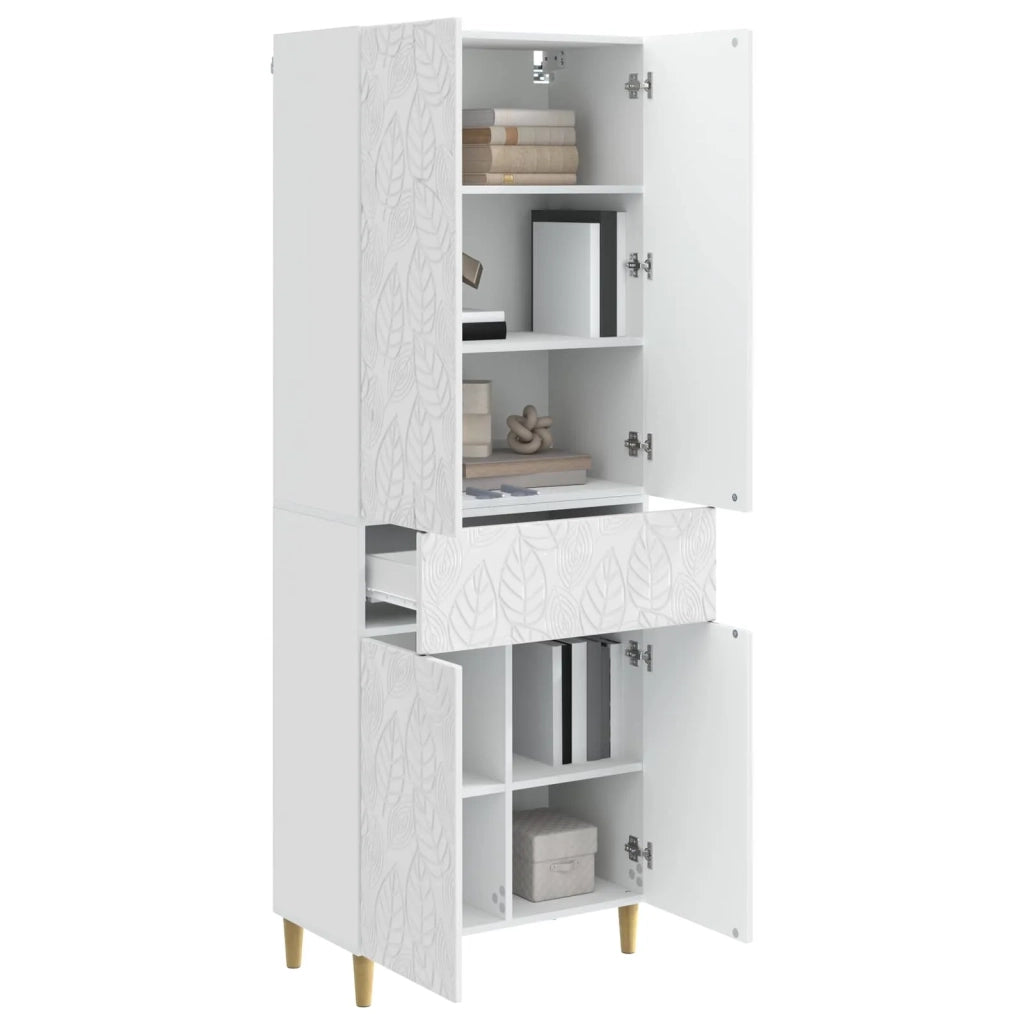 Set di armadi 2 pcs Bianco Lucido Legno ingegnerizzato 3416749