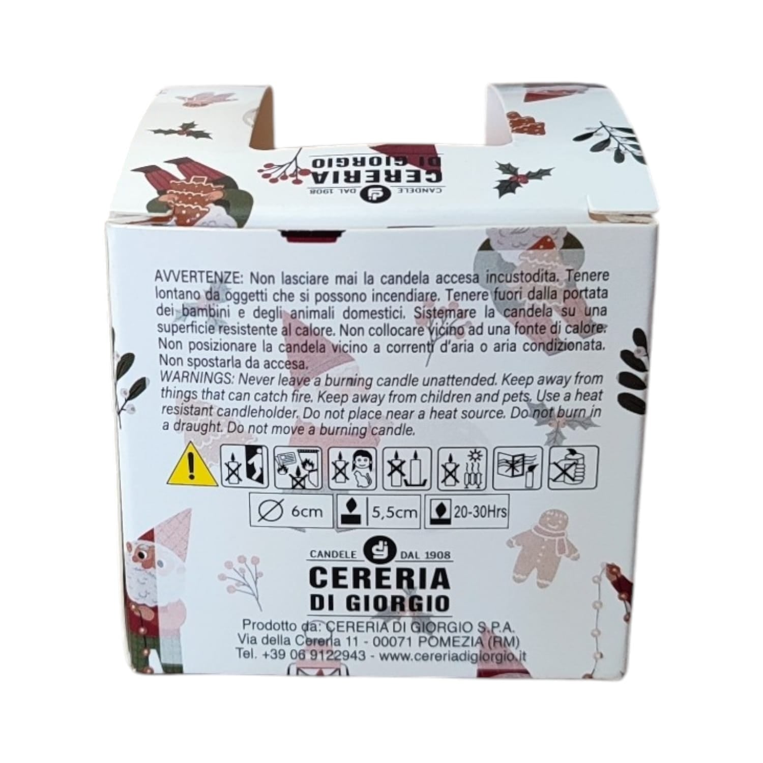 CANDELA CILINDRICA PROFUMATA NORTH POLE