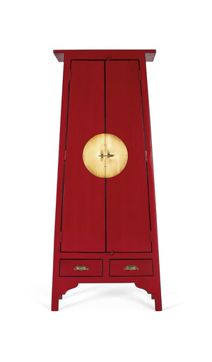 Armadio con 2 ante e 2 cassetti in legno di mango