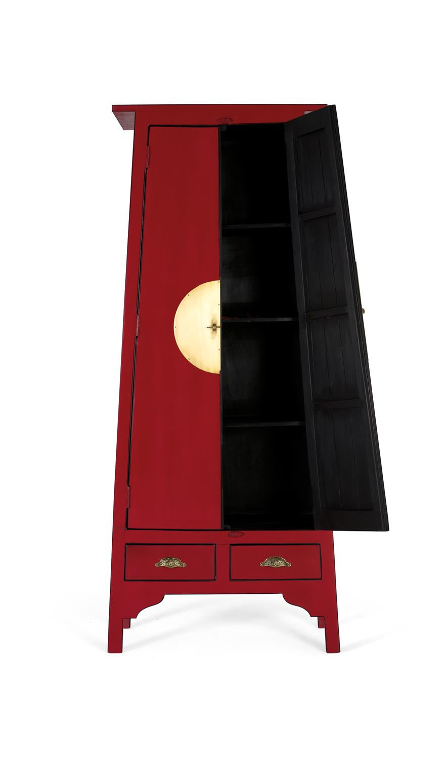 Armadio con 2 ante e 2 cassetti in legno di mango