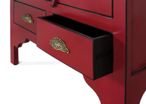 Armadio con 2 ante e 2 cassetti in legno di mango