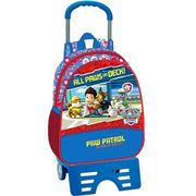 Trade Shop - Zaino Trolley 33 Cm Con Carrello Zainetto Scuola Asilo Elementare Paw Patrol -